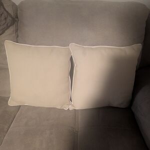 Set of Cream Throw Pillows